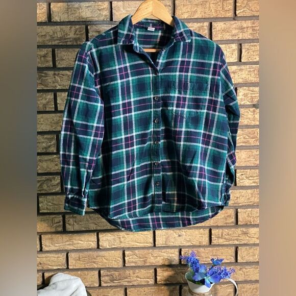 ‎Old navy flannel button down women’s - Picture 1 of 7